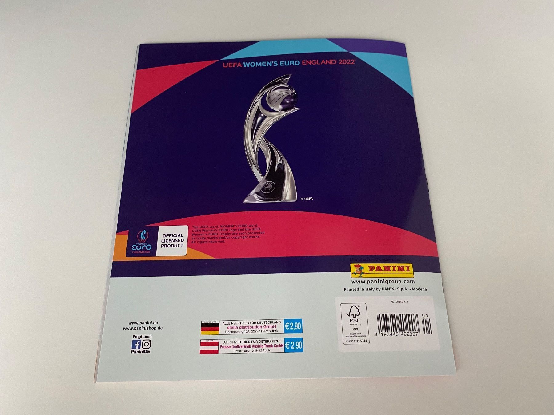 Panini Album: Panini Leeralbum EM 2022. Version DE/AUT – Usato da Hergiswil LU venduto da FcMalkov 5