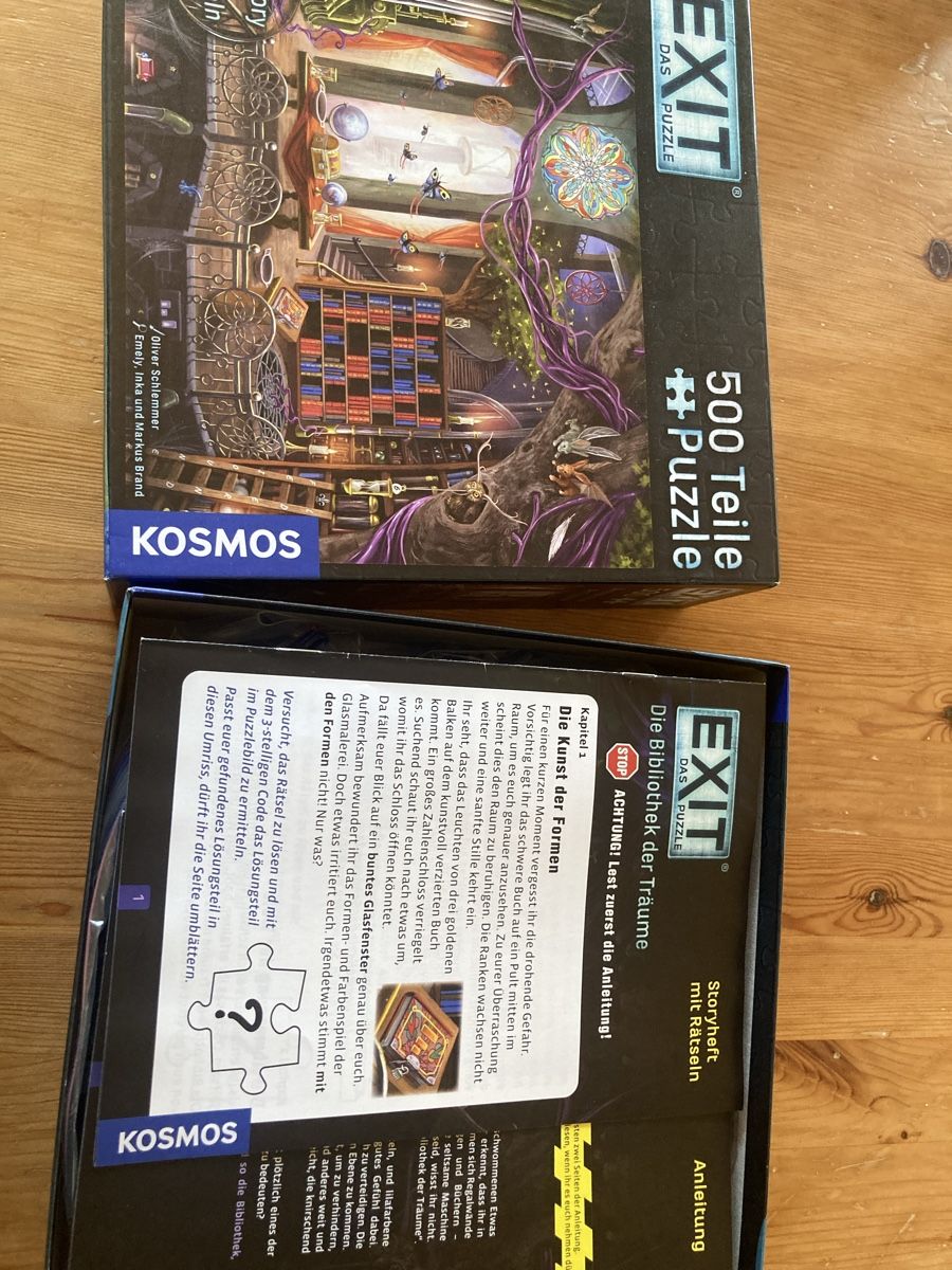 Puzzle: Exit Puzzle - Die Bibliothek der Träume, 500 Teile – Nuovo (secondo la descrizione) da Gümmenen venduto da lar12 1