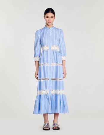 Sandro Elegant Cotton Maxi Dress [Rrp$650]