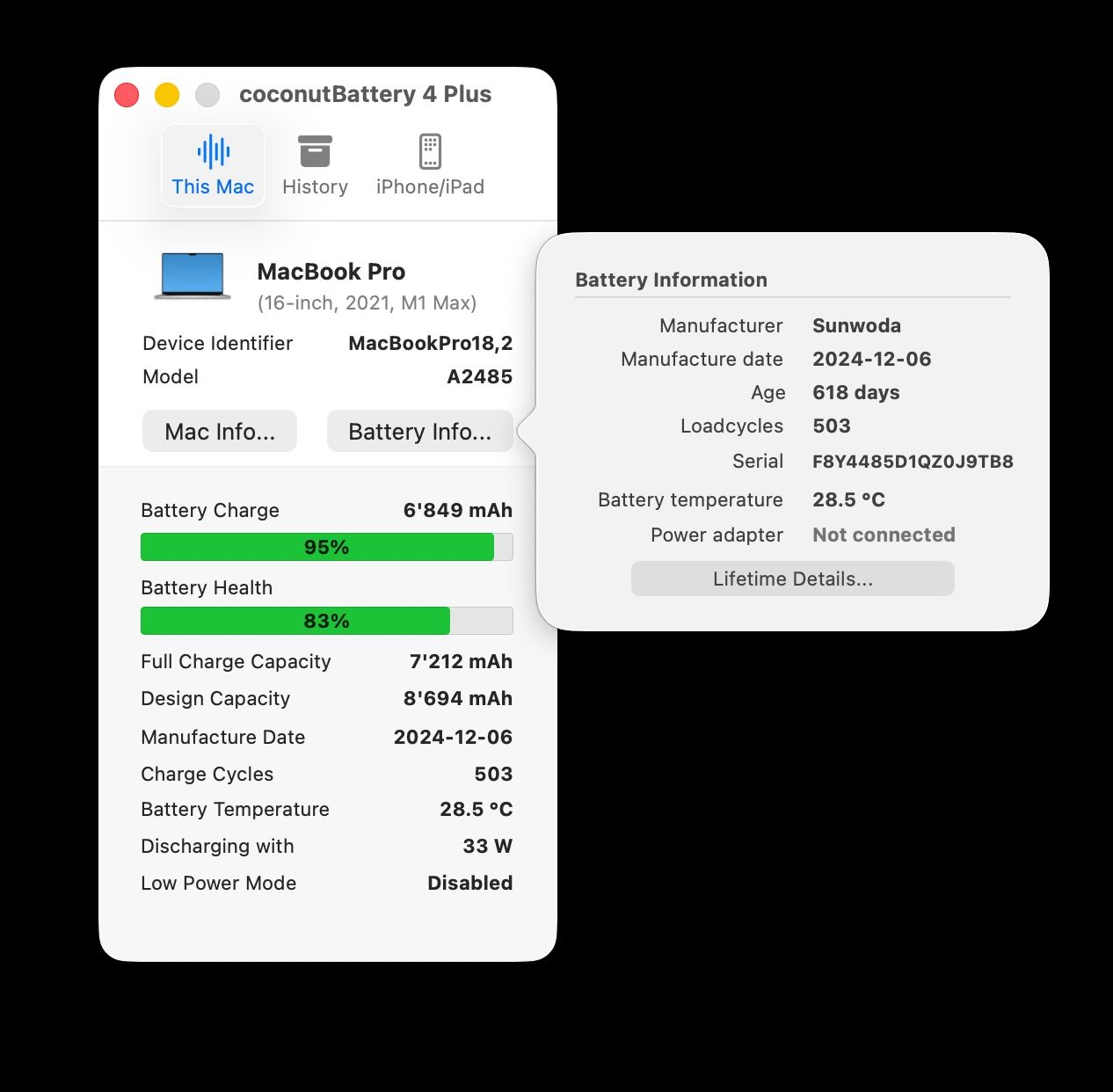 Apple Notebook: MacBook Pro 16" M1 Max - 32GB, 2TB – Usato da La Chaux (Cossonay) venduto da mathieubesson 3