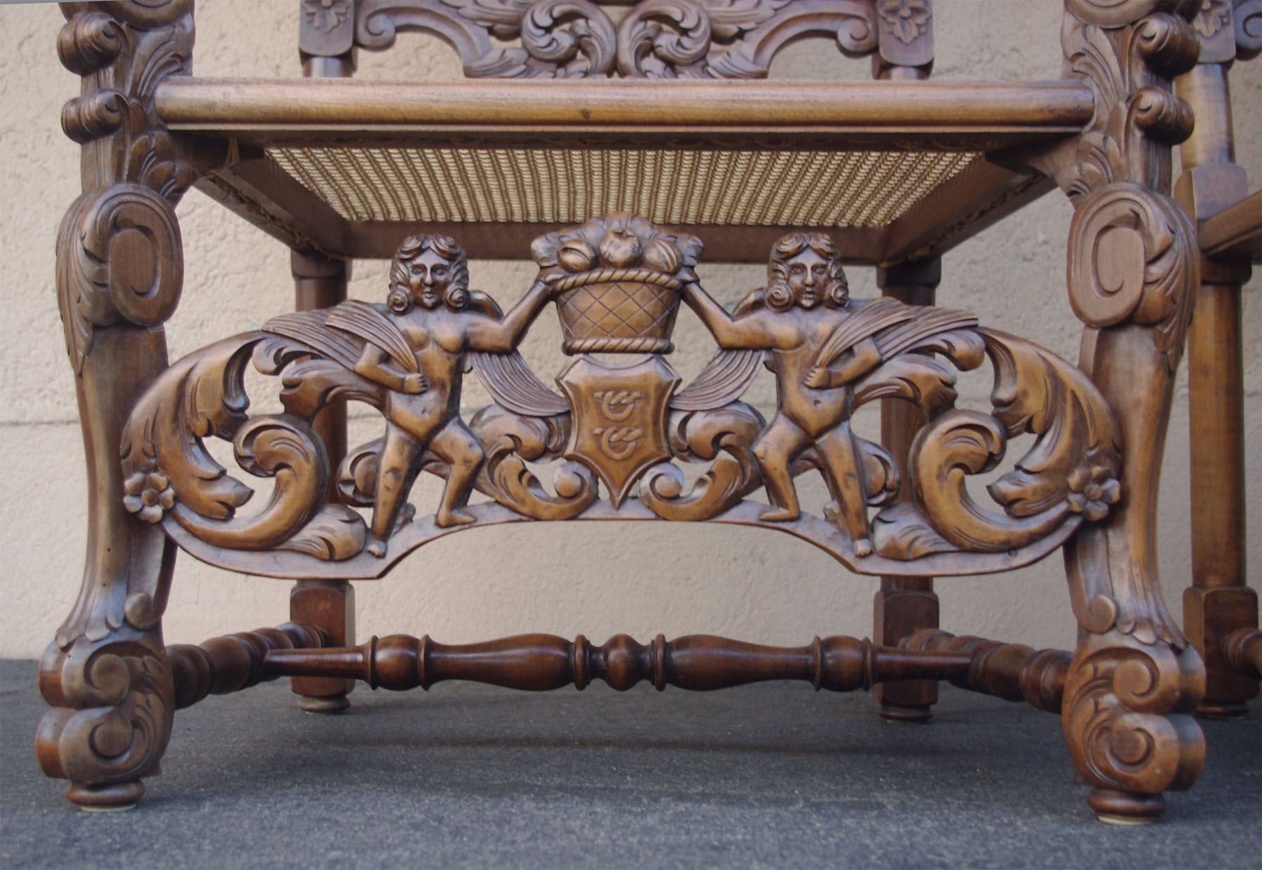 Poltrone: Paar Neo-Renaissance Thronsessel – Usato da Meggen venduto da Trouvaillen 8