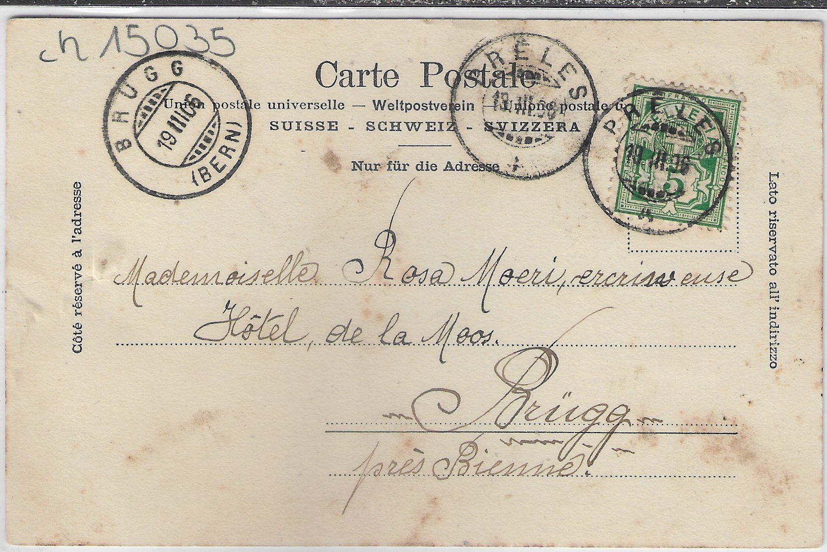Cartes postales: Souvenir de Preles – Défectueux à Ettingen par Kartenplanet 1