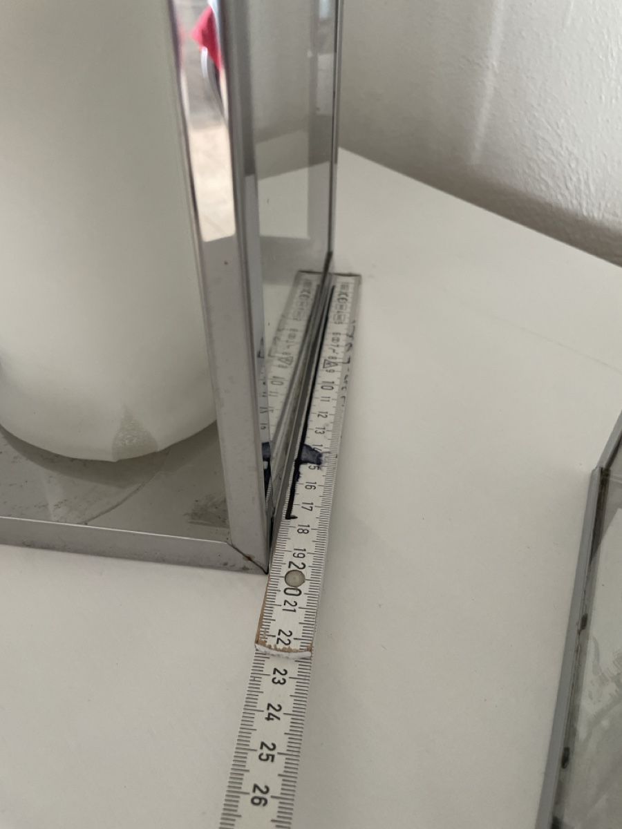 Micasa Lanterne: 2x Windlicht Glas Metall modern – Usato da Holderbank AG venduto da Hallo104 7