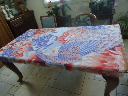 Grand foulard - Motif fleuri