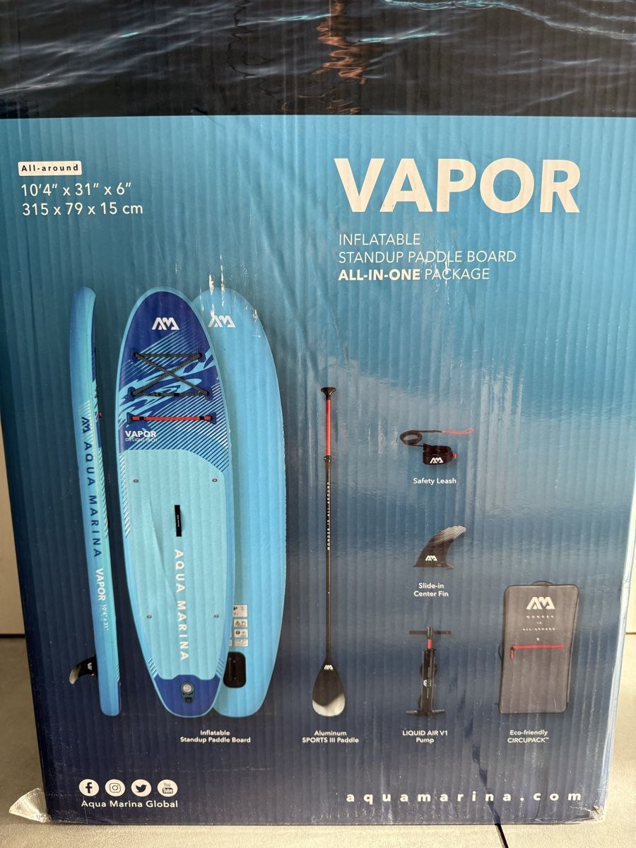 Aqua Marina Tavole da surf e di nuoto: Sup Aqua Marina Vapor  – Nuovo e nell'imballaggio originale da Kölliken venduto da Iridiumblck 2