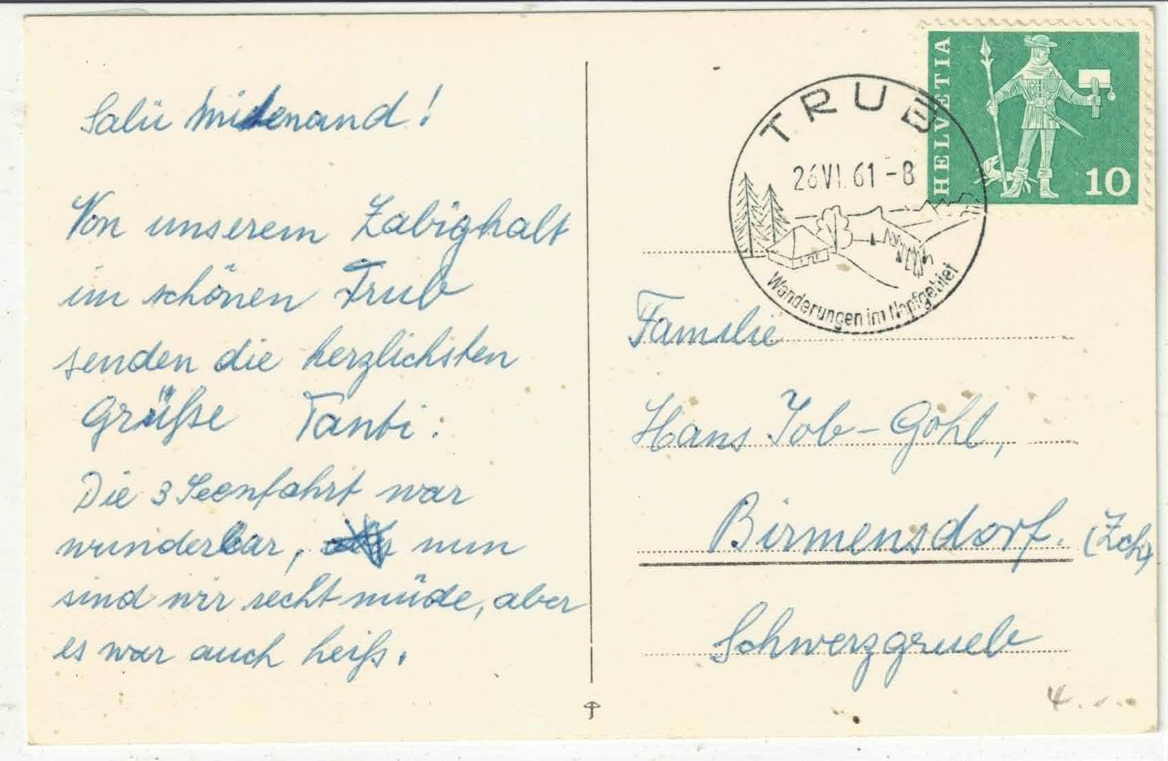Cartoline postali: Trub - Generalansicht – Usato da Ettingen venduto da Kartenplanet 1