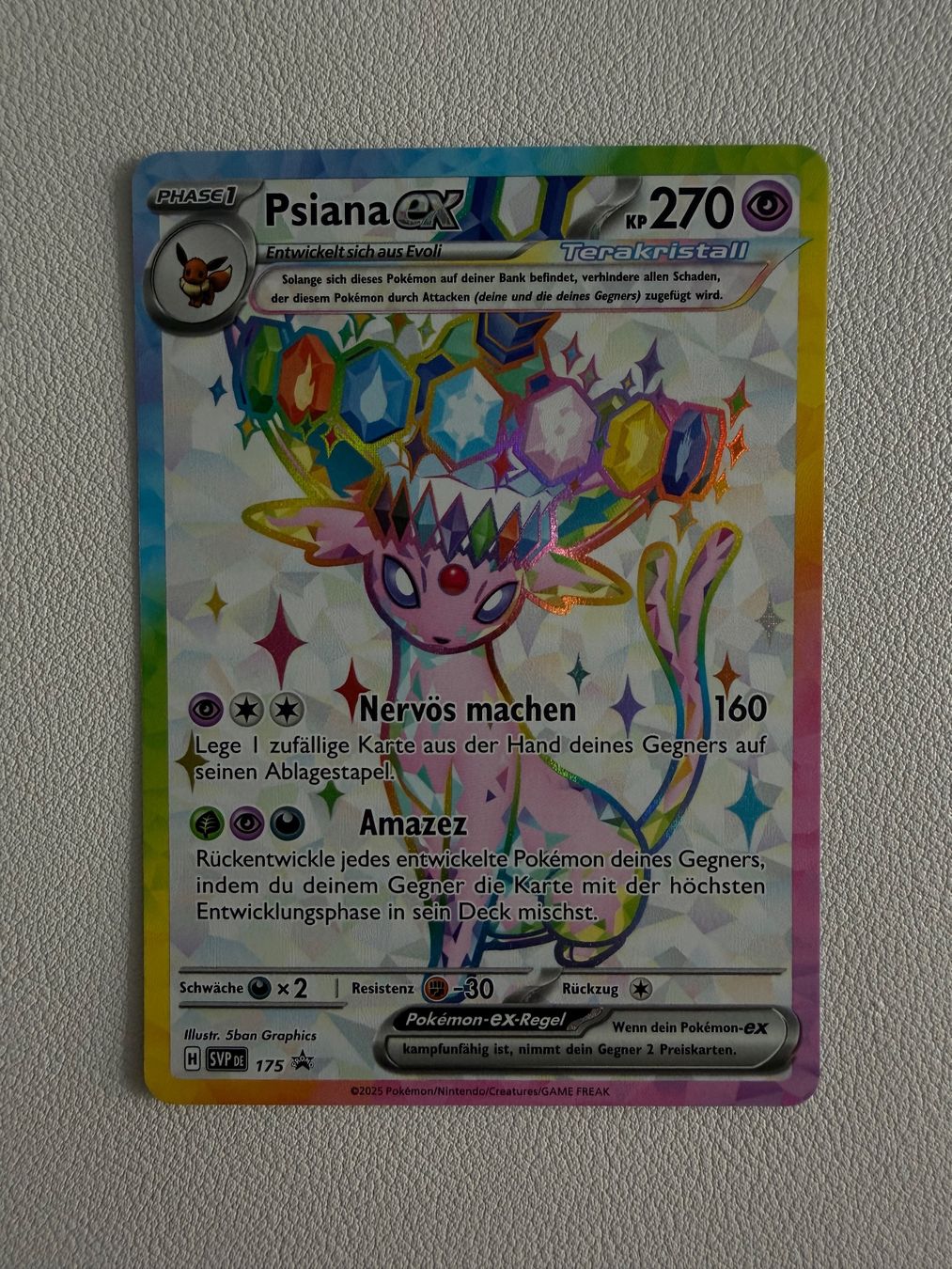 Pokémon Carte collezionabili: Psiana ex (SVP 175) – Nuovo (secondo la descrizione) da Zollikofen venduto da blaizol