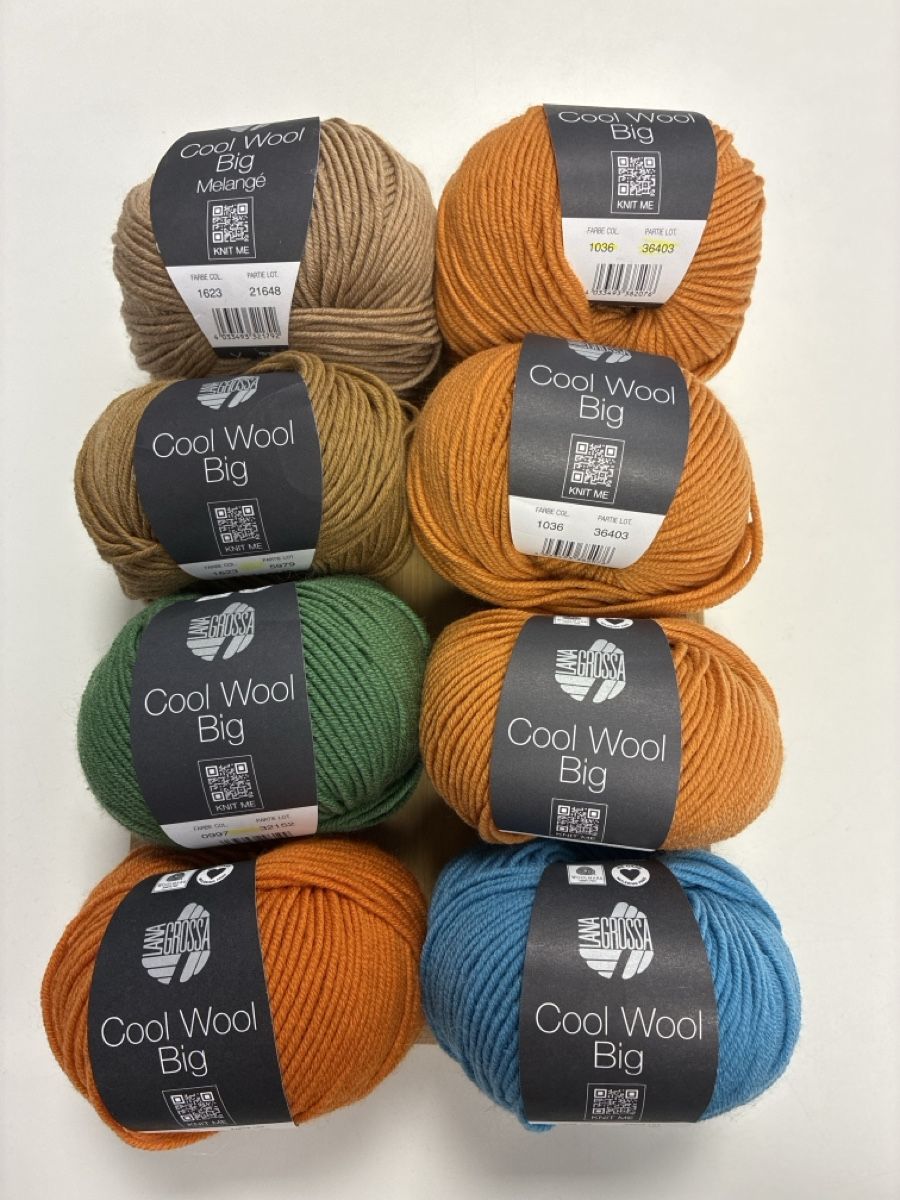 Laine: 8 Knäuel Cool Wool Big, diverse Farben – Neuf avec emballage d'origine à Gelterkinden par Ankilu73