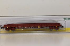 Flachwagen mit Rungen Trix Spur N mit OVP