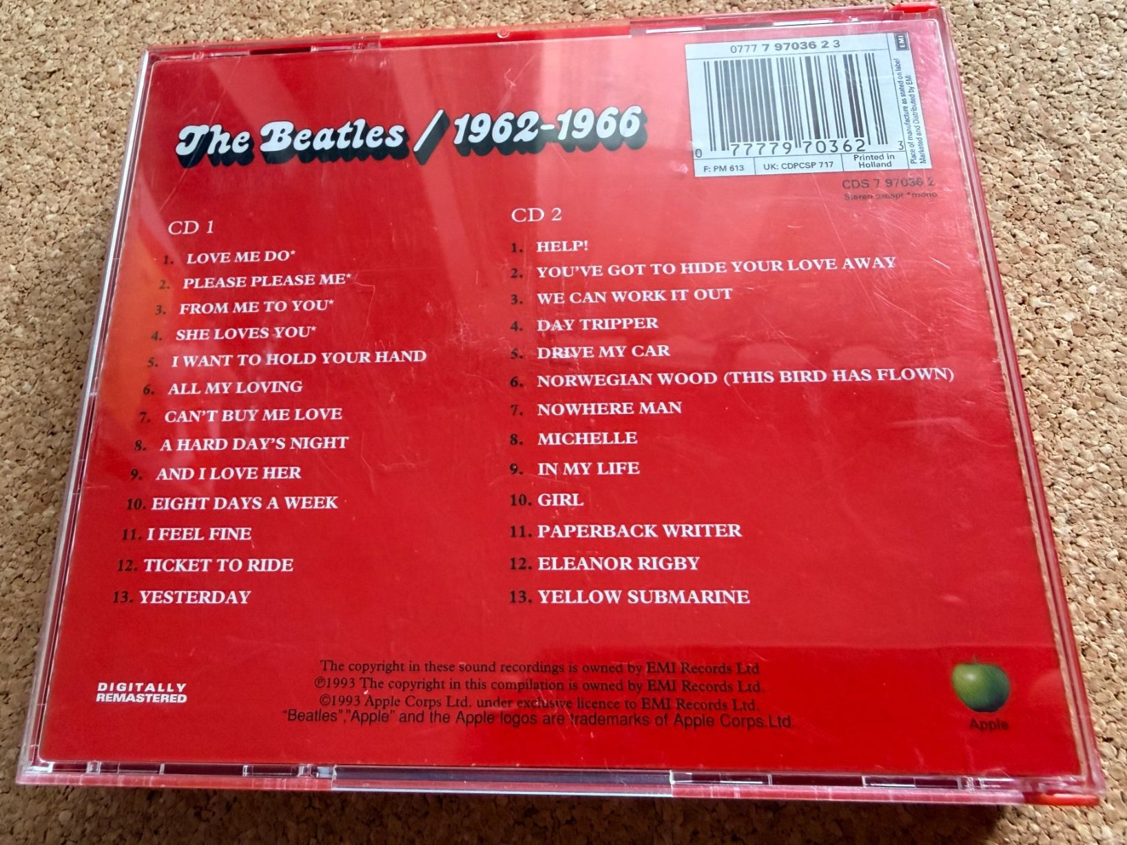 CD: The Beatles - 1962-1966 - Doppel CD – Usato da Binningen venduto da samorga21 1