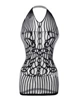 NEUES schwarzes Erotik Netzkleid für Gr. XS, S, M - 222628