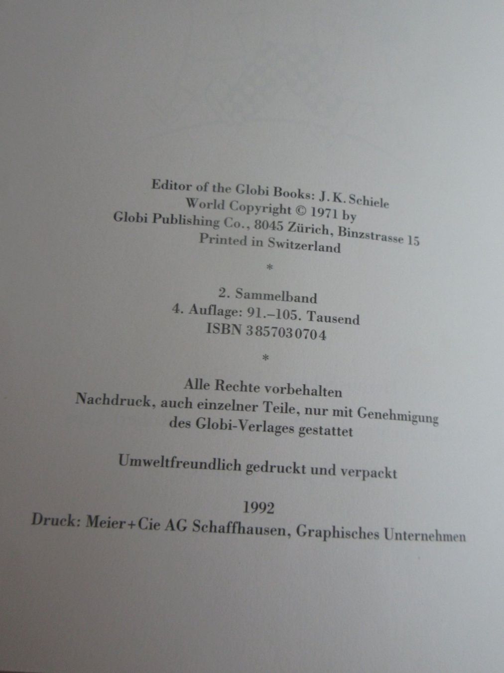 Libri: Globi, so ein Lausbub, 4. Auflage, 1992, unbemalt – Usato da Binningen venduto da Oldfashion 1
