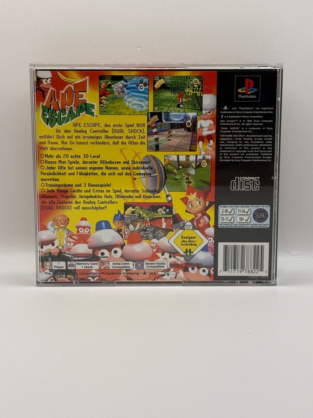 Sony Giochi: Ape Escape - Playstation 1 - CIB – Usato da Dietikon venduto da gab_qz7y 1