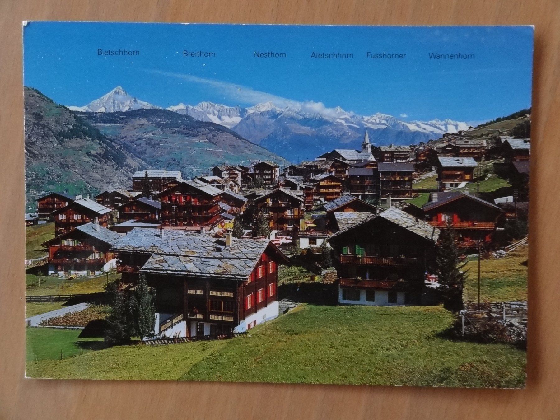 Cartoline postali: Grächen - Wallis - 1990 – Usato da St Léonard venduto da Riglin