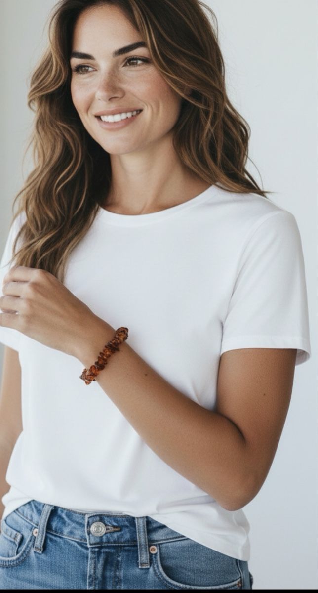 Bracciali & Braccialetti: Stretch Armband aus Bernstein  – Nuovo e nell'imballaggio originale da Kriens venduto da Hortensie6 3