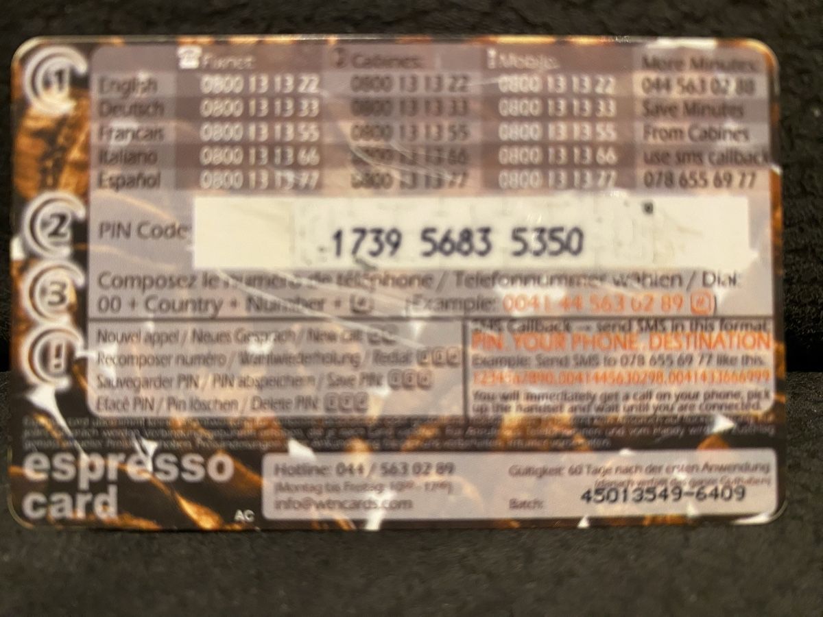 Cartes de téléphone: Carte – D'occasion à Lausanne par babacard10 1