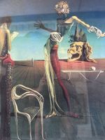 DALI Salvador (1904-1989) Femme à la tête de roses Litho
