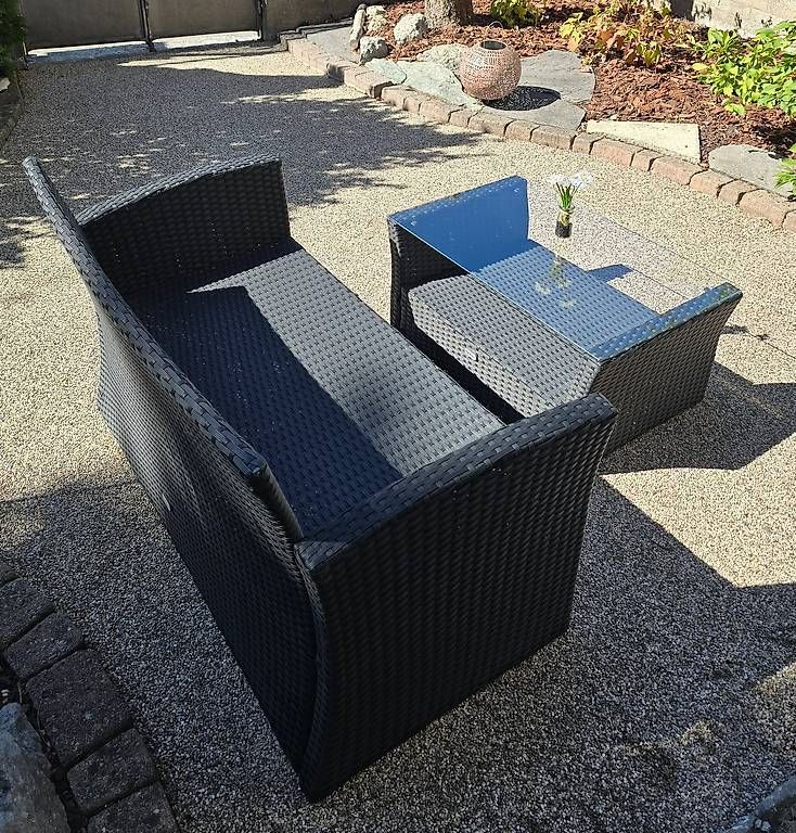 Sofas: Rattanlounge – D'occasion à Solothurn par Flausch1 1