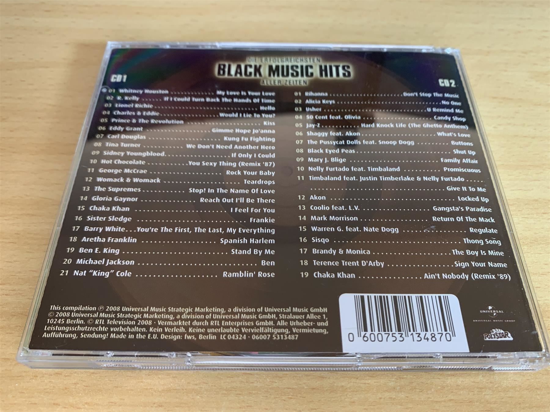 CD: Chart Show - Black Music Hits - 2 CD – Usato da Rikon im Tösstal venduto da Alpenmutz 1