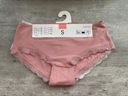 Janina Damenslips 3er Pack, Grösse S, Rosa (NEU)