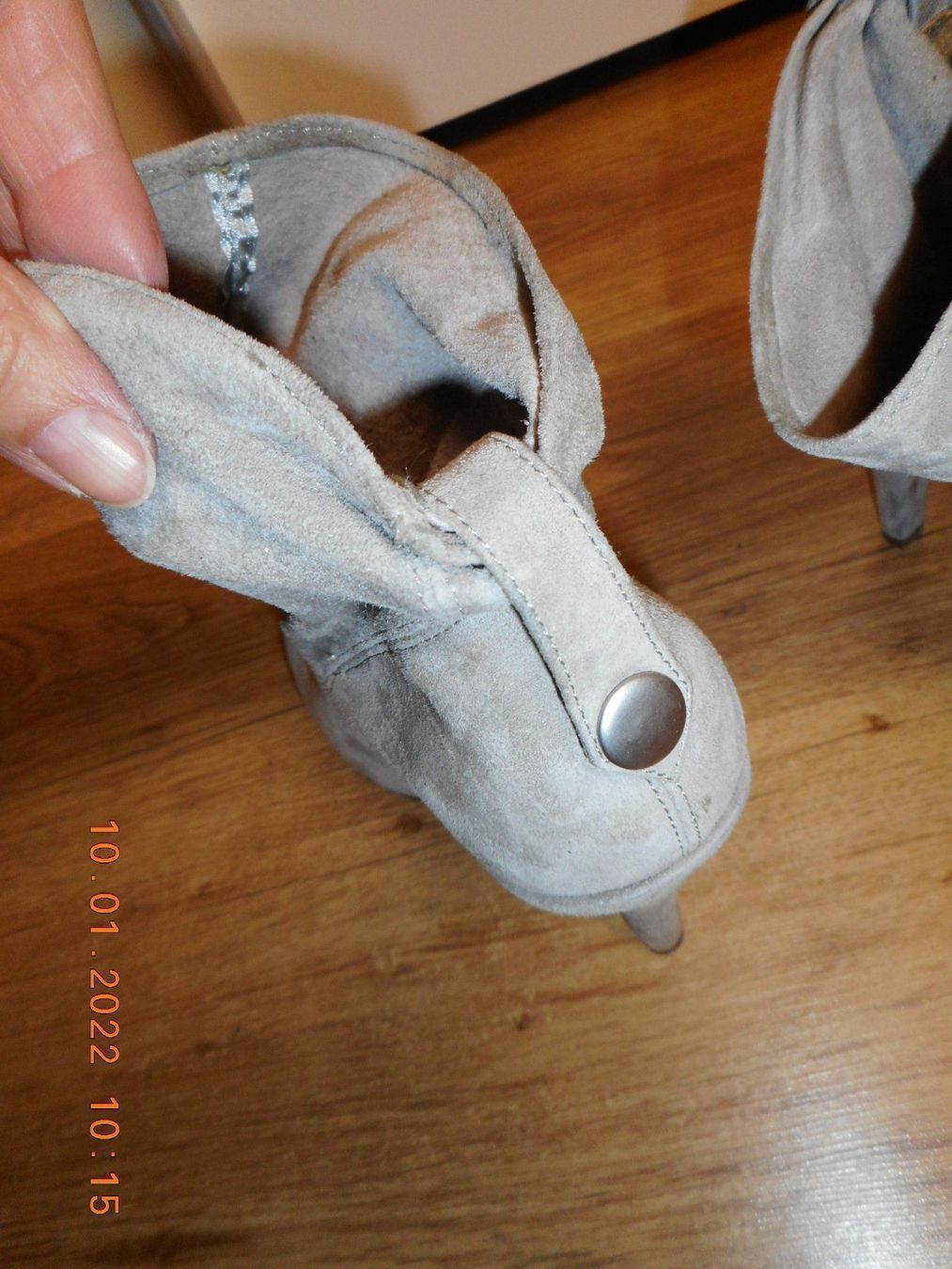 Damenschuhe: MODISCHE Echt Leder STIEFELETTE Gr.37 hellgrau BOOTS – Neu (gemäss Beschreibung) aus Holziken von Rupe 4