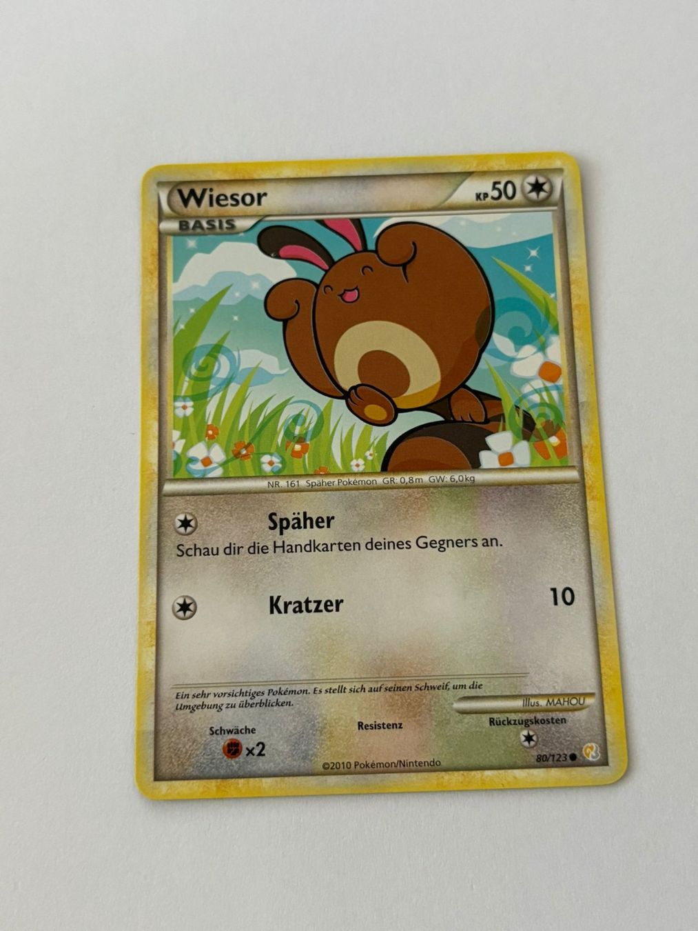 Pokémon Sammelbilder & Trading cards: Pokemon-Karte Wiesor 80/123 – Gebraucht aus Herisau von Seyashop1