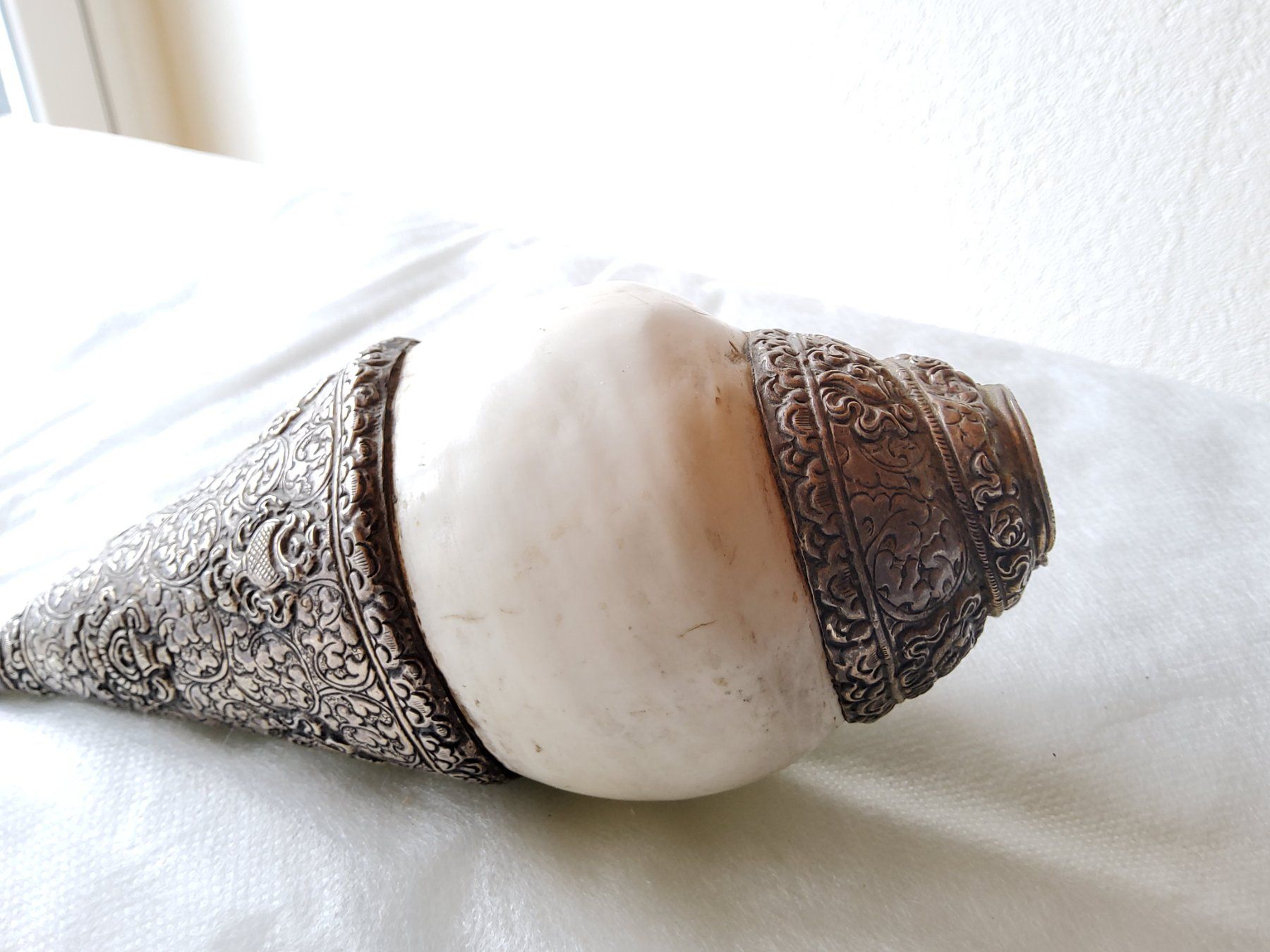 Musikinstrumente: Ancienne conque rituelle bouddhiste  – Gebraucht aus Malleray von Broc-Mo 5