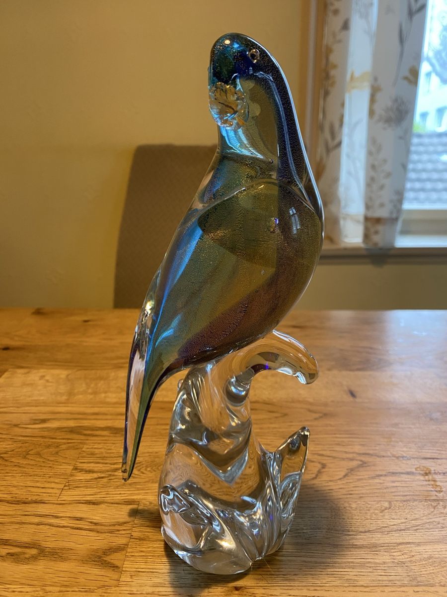 Murano Statuette: Schöner Vogel Murano – Usato da Flawil venduto da Naphtali