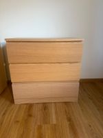 Set de 2 commodes IKEA Malm bois chêne blanchi