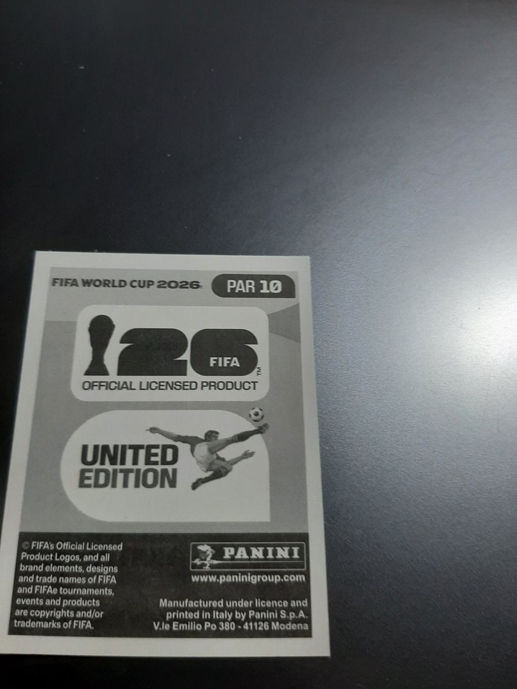 Panini Carte collezionabili: PANINI FIFA WM 2026 PAR 10 – Nuovo (secondo la descrizione) da Avully venduto da RIVALIS 1