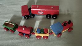 Holzzug Esso Tankwagen und Waggons guter Zustand