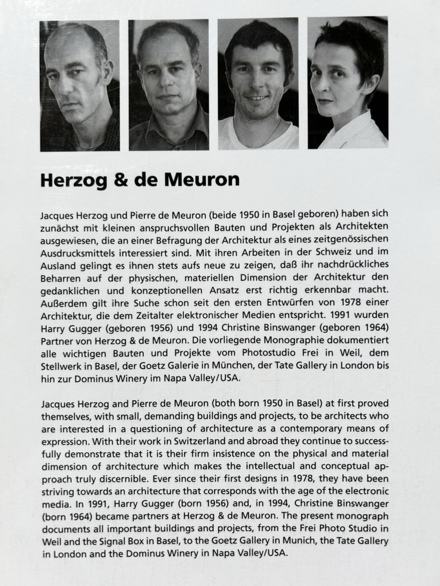 Libri: Herzog & de Meuron Monograph by Wilfried Wang, 1998 Book – Usato da Zürich venduto da Coffeetable88 6