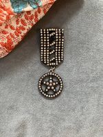 Orden mit Strass, Vintage 80er, Brosche