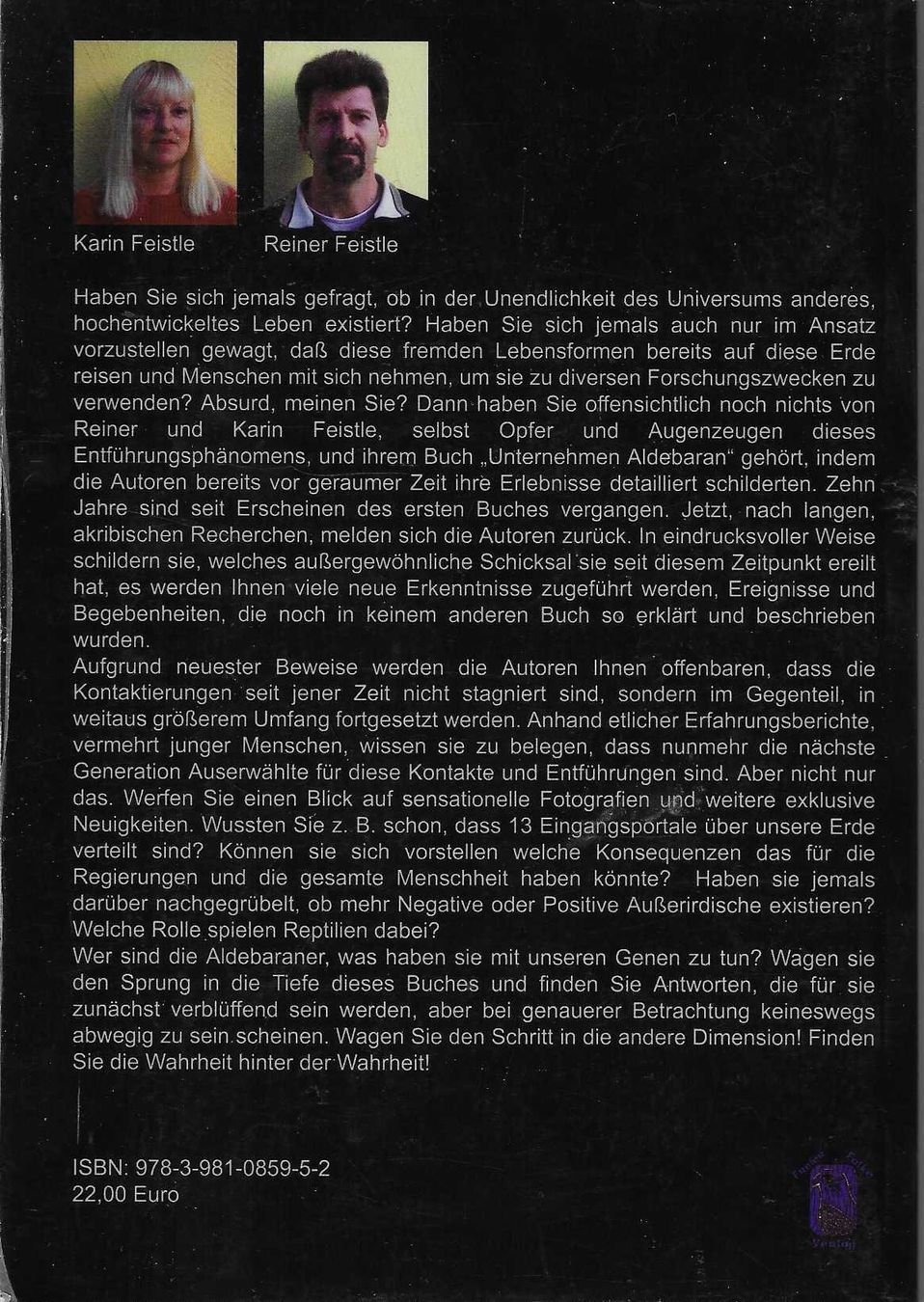 Libri: Projekt Aldebaran - Karin und Reiner Feistle – Usato da Flims - Dorf venduto da Stagediver 1