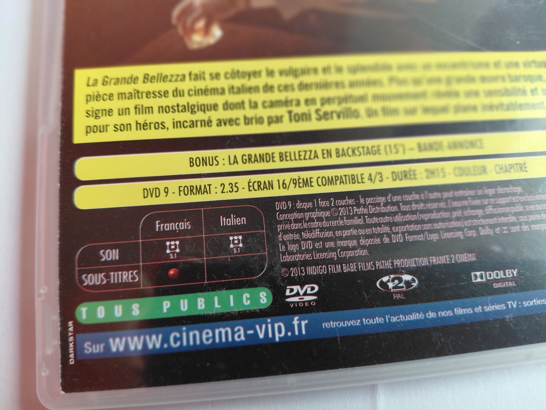 Tutti i DVDs: LA GRANDE BELLEZZA – Usato da Denges venduto da Hellboy10 2