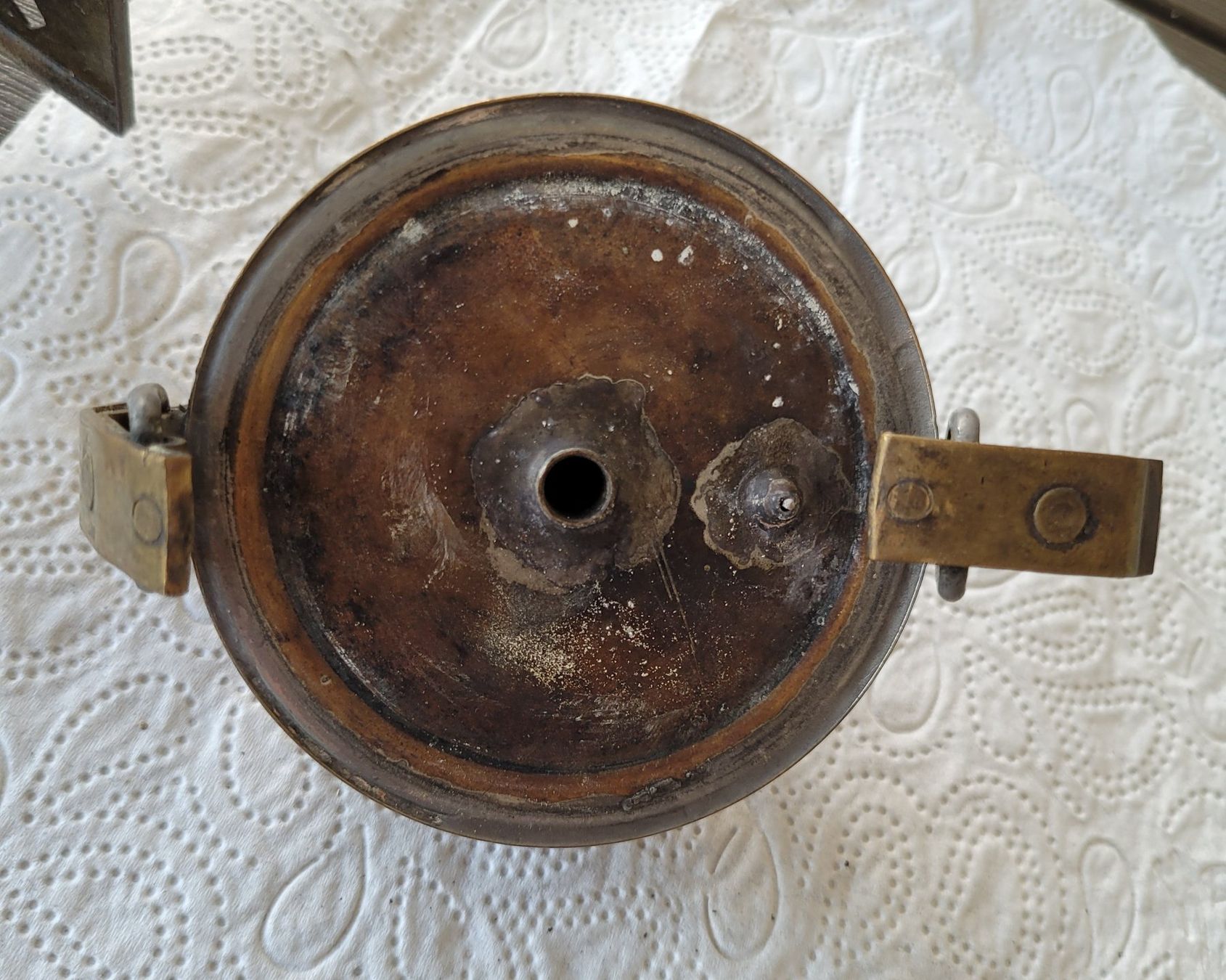 SBB/CFF/FFS Lampade: Antike SBB/CFF Messing-Laterne Karbid – Usato da Dörflingen venduto da tucson16 7