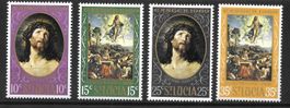 St. Lucia Serie 237 - 240 Ostern Gemälde ** 20.3.1969