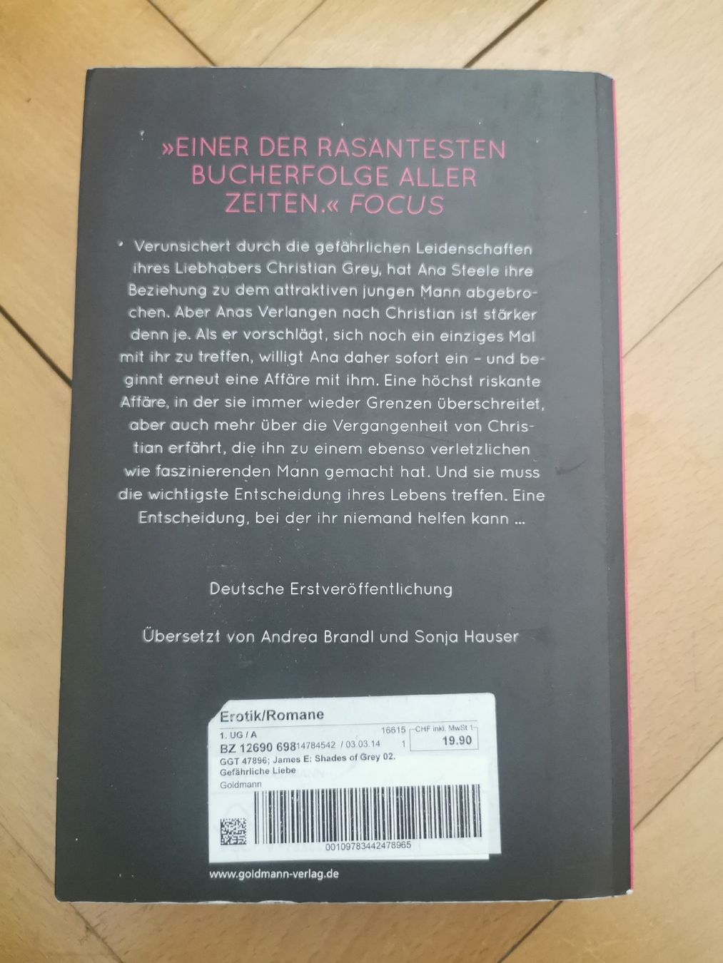 Bücher: Shades of Grey, Gefährliche Liebe - E. L. James – Neu (gemäss Beschreibung) aus Bern von cam_b7ts 1