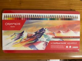 Caran d'Ache Supracolor Aquarelle 40 Stifte neu