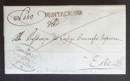 ITALIA 1833: Lettera da MONTAGNANA a ESTE
