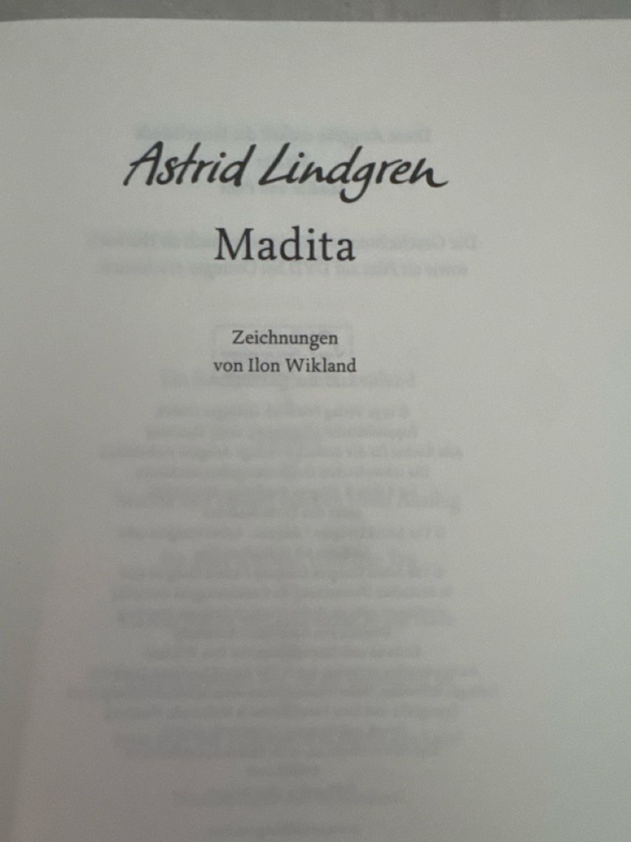 Bücher: Astrid Lindgren, Madita  – Gebraucht aus Hagendorn von KALU27 1