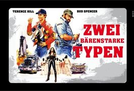 Blechschild-ZWEI BÄRENSTARKE TYPEN
