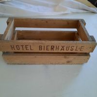 Holzkiste Hotel Bierhäusle Deko Vintage Holz Kiste
