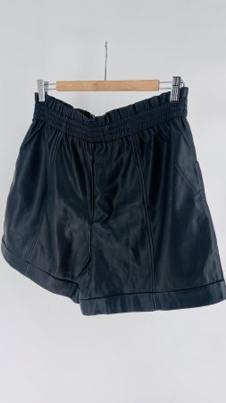 Coole Chicorée Kunstleder Shorts, Schwarz, Grösse XL, Neu!