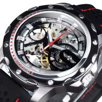Edle Skelett Automatik Uhr Armbanduhr Herrenuhr Automatikuhr