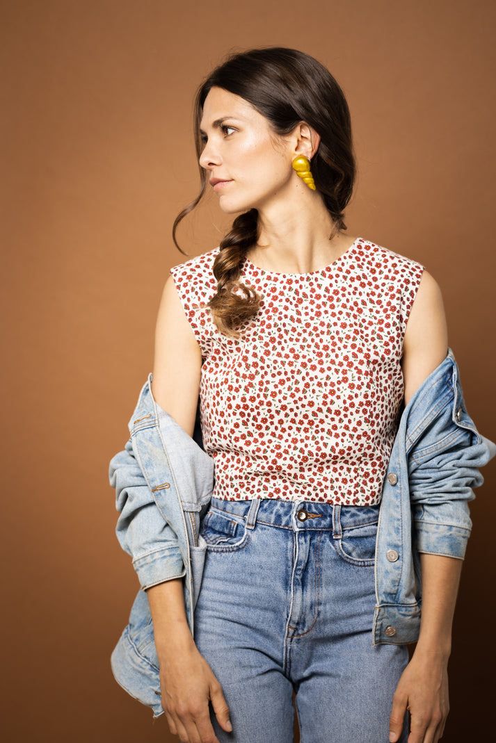 Top: Kahani Dor Blumen Top – Nuovo (secondo la descrizione) da Kloten venduto da Vintage-Valentine