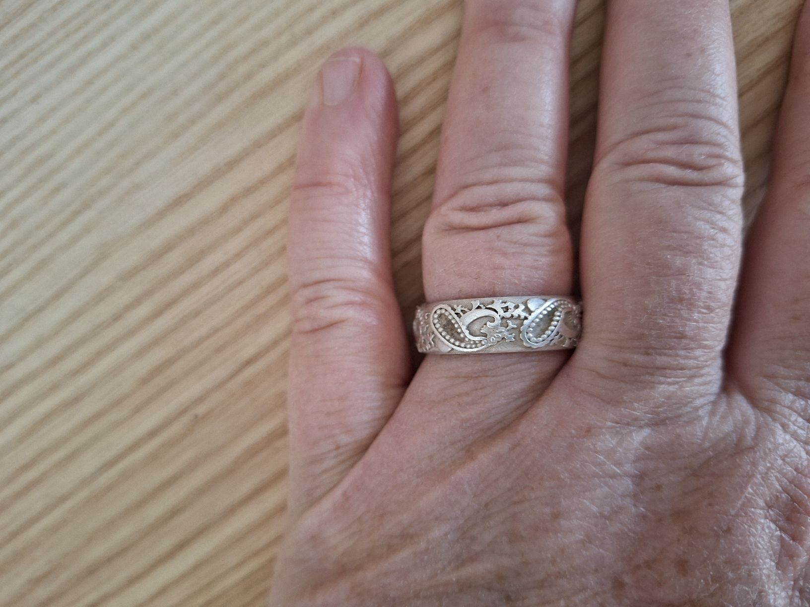 Bagues: Glarner Ring mit Paisley Muster, Gr. 64 – D'occasion à Glarus par novale2 2
