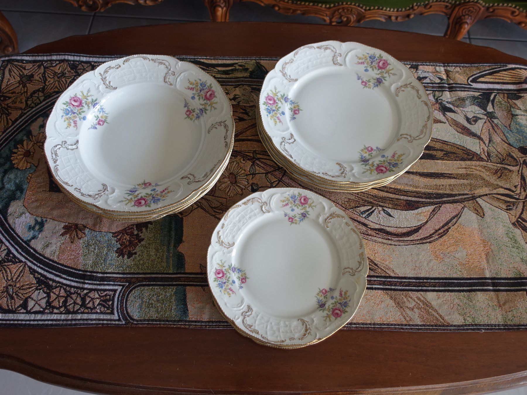 Rosenthal Piatti: Vintage Rosenthal Teller-Set Sanssouci – Usato da Glattfelden venduto da tdlubek 6