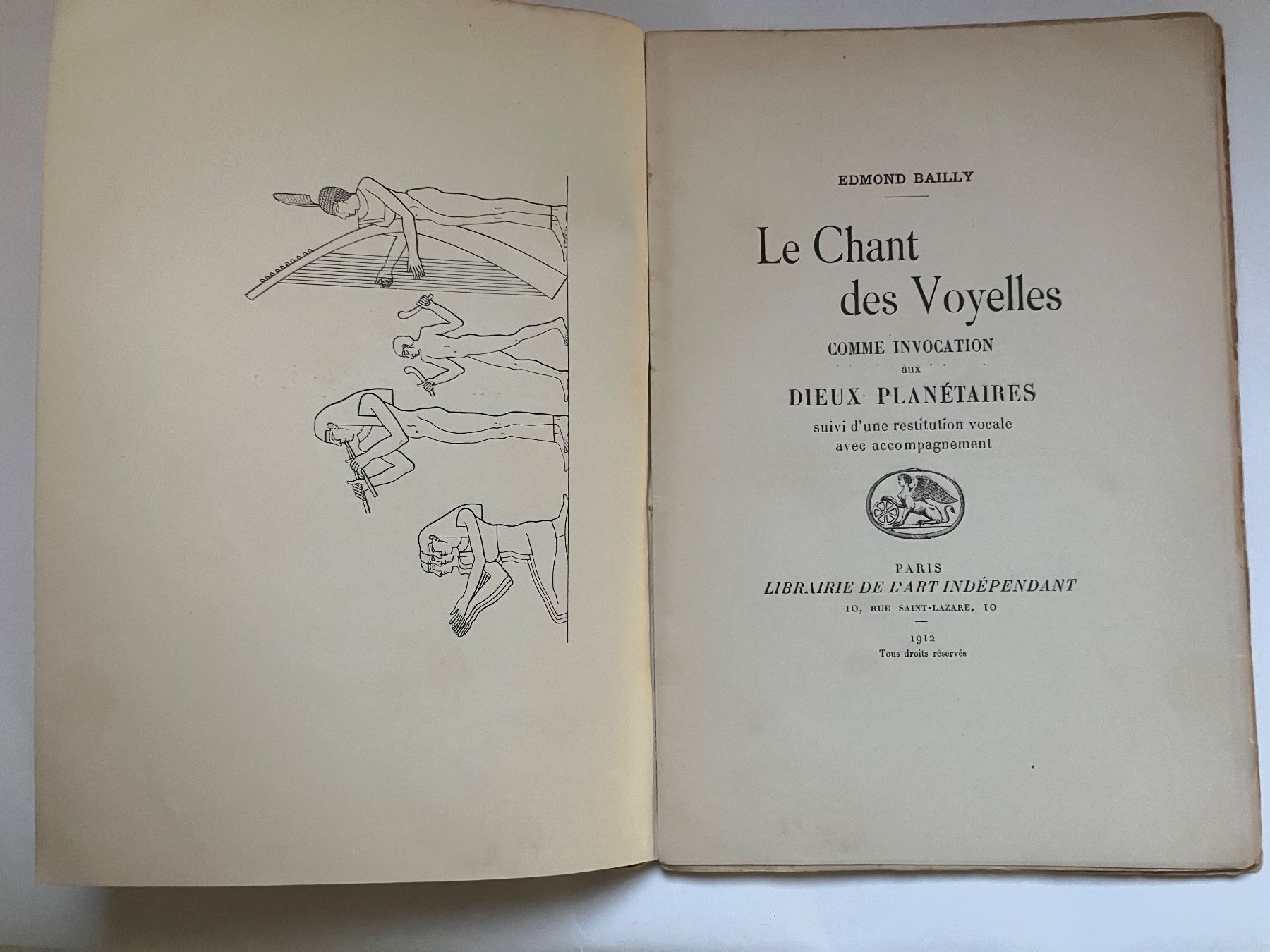 Libri: Edmond Bailly Le Chant des Voyelles – Usato da ZUERICH venduto da Carolus1 1