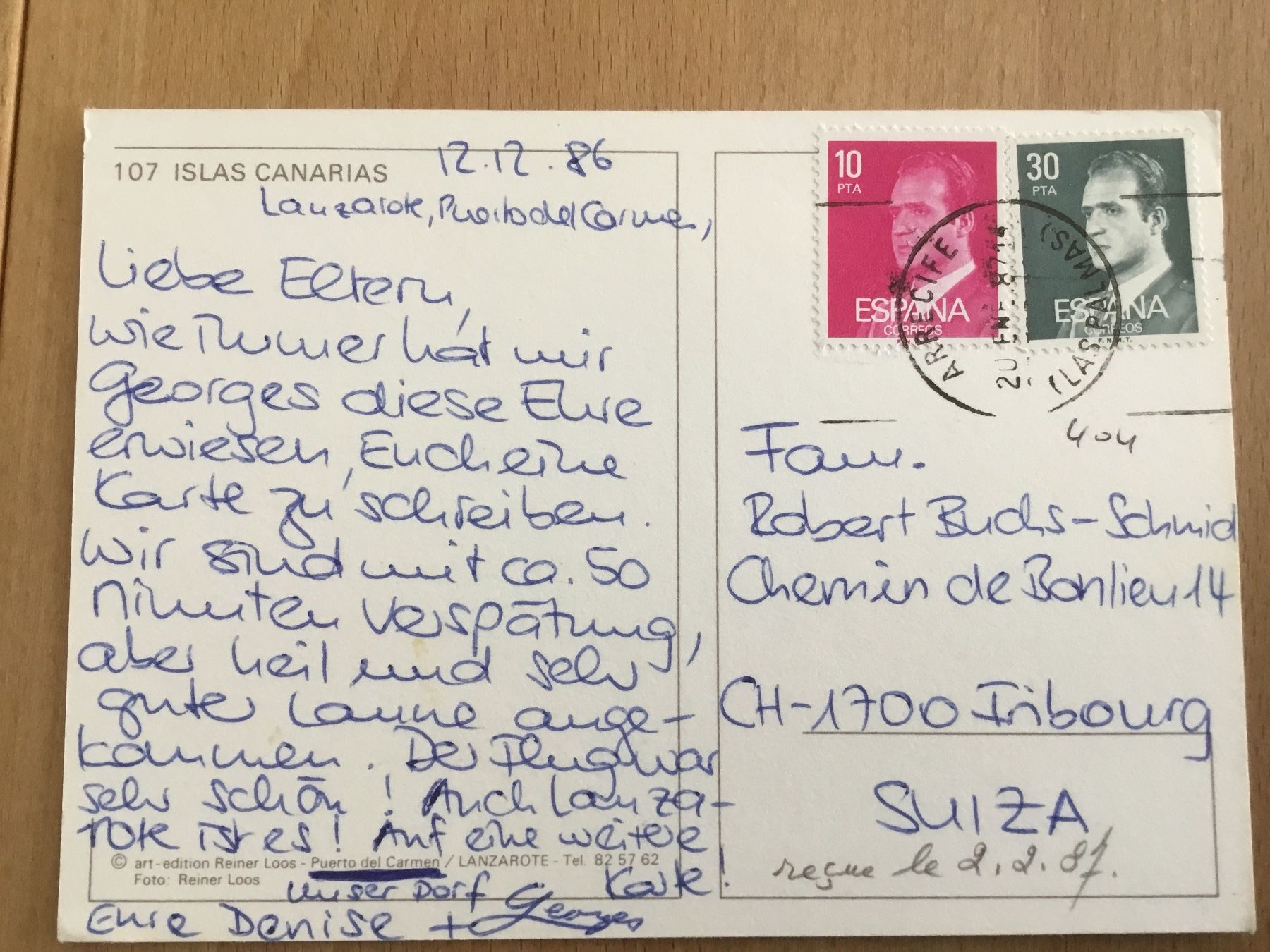 Cartoline postali: Lanzarote – Usato da Kerzers venduto da Georges3210 1